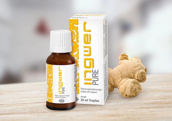 Ingwer PURE – Natürliches Verpackungsdesign für Pflanzenextrakte