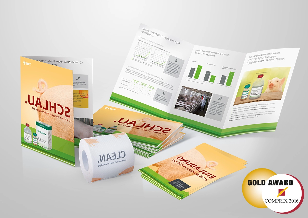 Werbemittel Enteroporc A Goldaward Comprix 2016