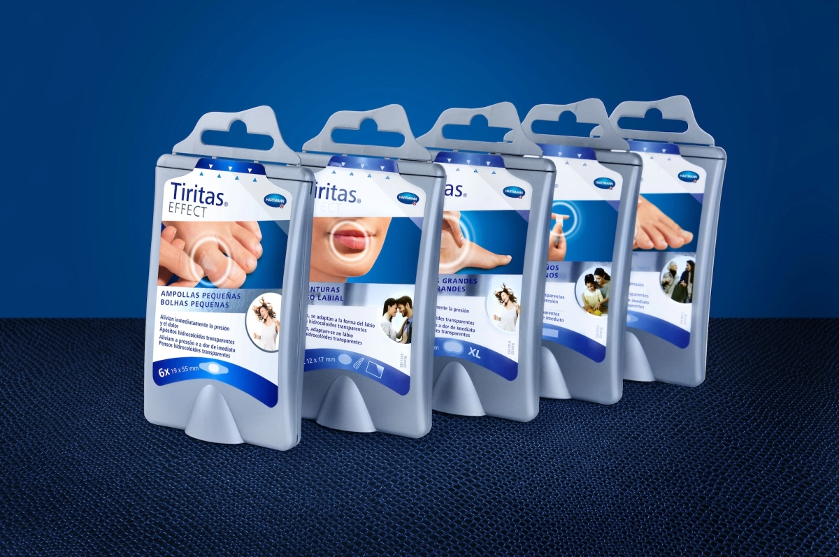 Tiritas Effect Verpackungsdesign Pflaster